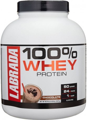 Labrada 100% Whey Protein 4.13 Lbs (1875 gm) Chocolate